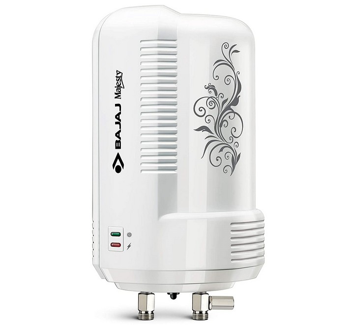Bajaj New Majesty Instant 3 Litre 3 KW Verical Water Heater (White)  (150768 3L 3KW)